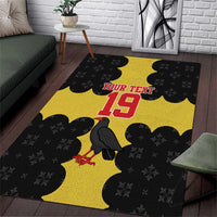 Custom Flintshire Wales Area Rug Coat Of Arms with Heraldic Flag - Wonder Print Shop