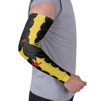 Custom Flintshire Wales Arm Sleeves Coat Of Arms with Heraldic Flag - Wonder Print Shop