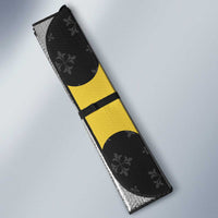 Custom Flintshire Wales Auto Sun Shade Coat Of Arms with Heraldic Flag - Wonder Print Shop