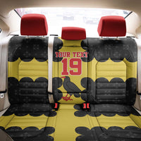 Custom Flintshire Wales Back Car Seat Cover Coat Of Arms with Heraldic Flag - Wonder Print Shop