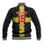Custom Flintshire Wales Baseball Jacket Coat Of Arms with Heraldic Flag - Wonder Print Shop