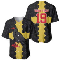 Custom Flintshire Wales Baseball Jersey Coat Of Arms with Heraldic Flag - Wonder Print Shop