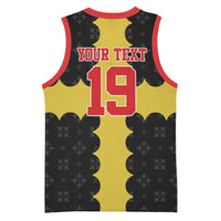 Custom Flintshire Wales Basketball Jersey Coat Of Arms with Heraldic Flag - Wonder Print Shop