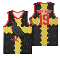 Custom Flintshire Wales Basketball Jersey Coat Of Arms with Heraldic Flag - Wonder Print Shop