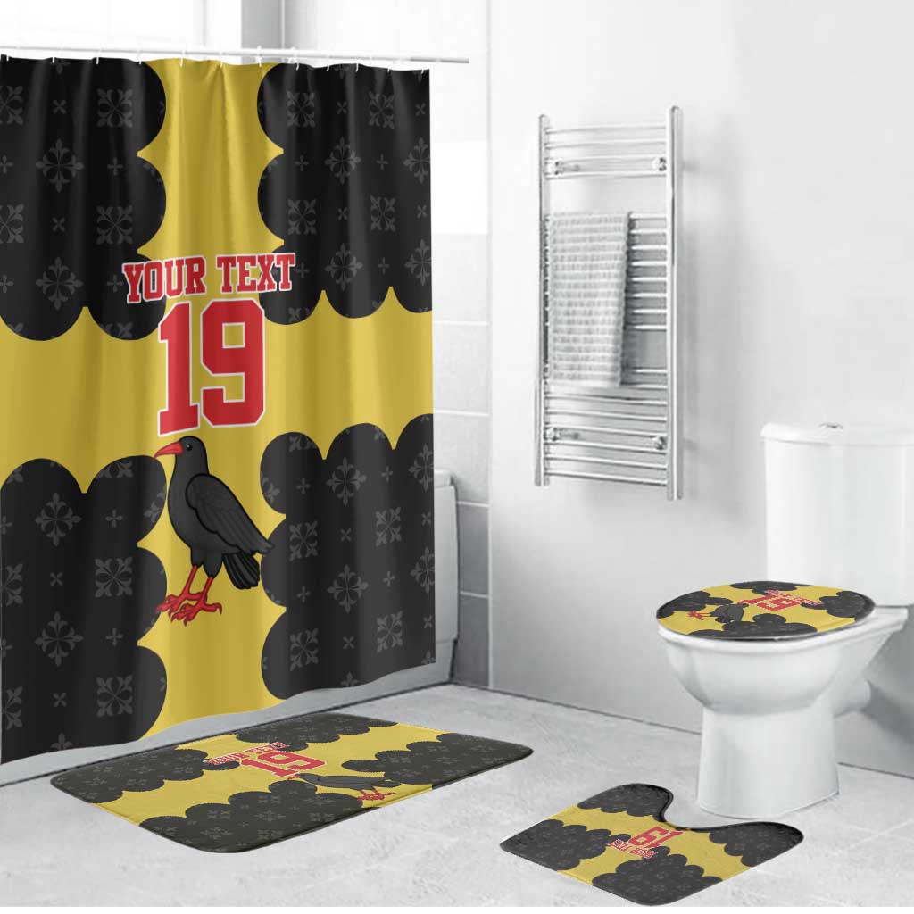 Custom Flintshire Wales Bathroom Set Coat Of Arms with Heraldic Flag - Wonder Print Shop
