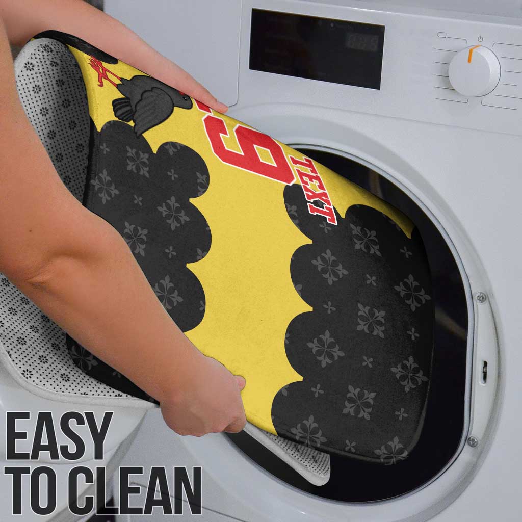 Custom Flintshire Wales Bathroom Set Coat Of Arms with Heraldic Flag - Wonder Print Shop