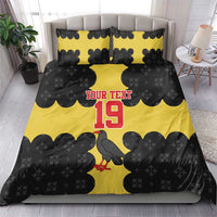 Custom Flintshire Wales Bedding Set Coat Of Arms with Heraldic Flag - Wonder Print Shop