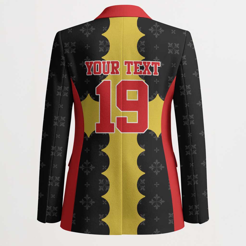 Custom Flintshire Wales Blazer Coat Of Arms with Heraldic Flag - Wonder Print Shop