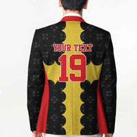 Custom Flintshire Wales Blazer Coat Of Arms with Heraldic Flag - Wonder Print Shop