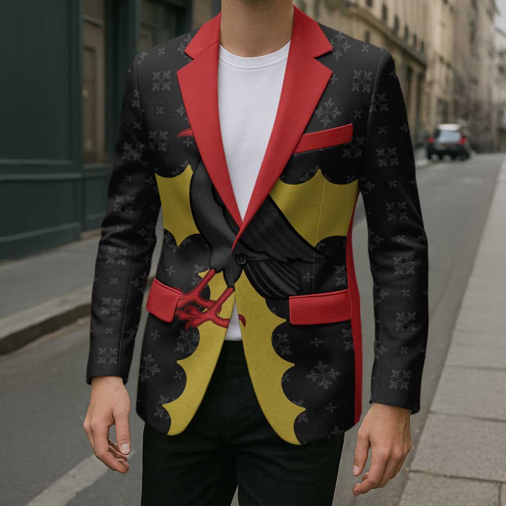 Custom Flintshire Wales Blazer Coat Of Arms with Heraldic Flag - Wonder Print Shop