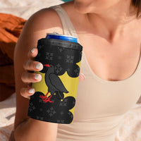 Custom Flintshire Wales 4 in 1 Can Cooler Tumbler Coat Of Arms with Heraldic Flag - Wonder Print Shop