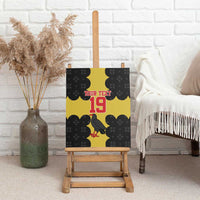 Custom Flintshire Wales Canvas Wall Art Coat Of Arms with Heraldic Flag - Wonder Print Shop