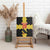Custom Flintshire Wales Canvas Wall Art Coat Of Arms with Heraldic Flag - Wonder Print Shop
