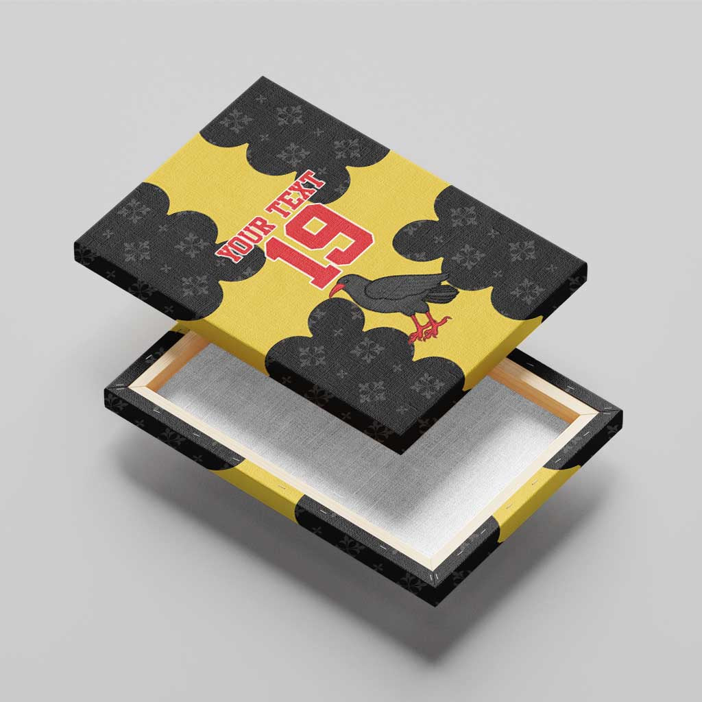 Custom Flintshire Wales Canvas Wall Art Coat Of Arms with Heraldic Flag - Wonder Print Shop