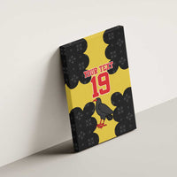 Custom Flintshire Wales Canvas Wall Art Coat Of Arms with Heraldic Flag - Wonder Print Shop