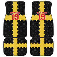 Custom Flintshire Wales Car Mats Coat Of Arms with Heraldic Flag - Wonder Print Shop