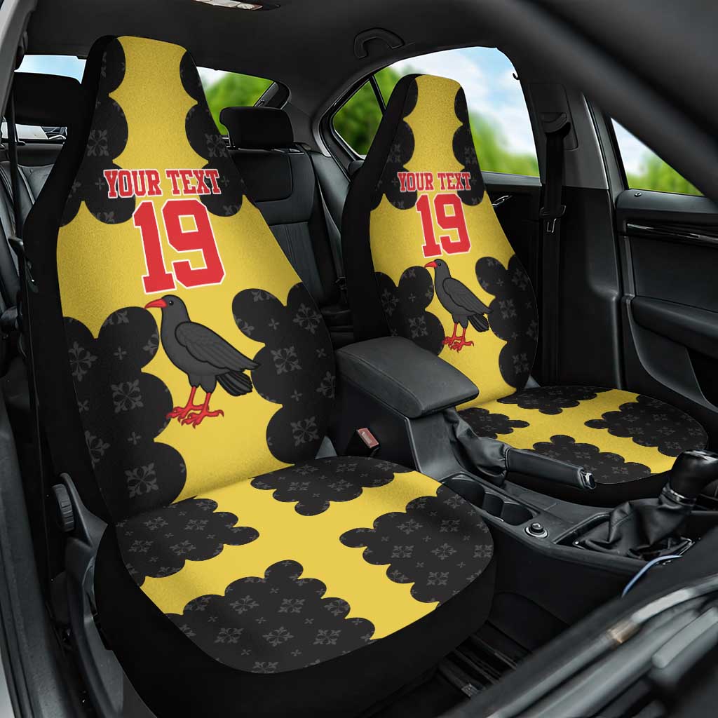 Custom Flintshire Wales Car Seat Cover Coat Of Arms with Heraldic Flag - Wonder Print Shop