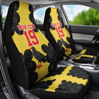 Custom Flintshire Wales Car Seat Cover Coat Of Arms with Heraldic Flag - Wonder Print Shop