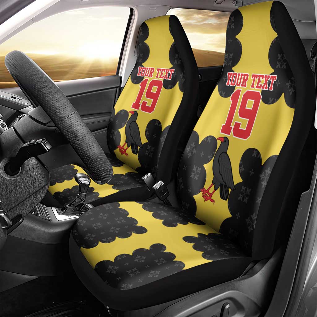 Custom Flintshire Wales Car Seat Cover Coat Of Arms with Heraldic Flag - Wonder Print Shop