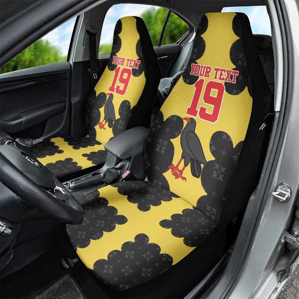 Custom Flintshire Wales Car Seat Cover Coat Of Arms with Heraldic Flag - Wonder Print Shop