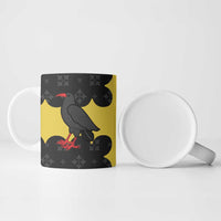 Custom Flintshire Wales Ceramic Mug Coat Of Arms with Heraldic Flag - Wonder Print Shop