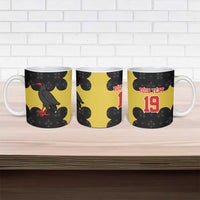 Custom Flintshire Wales Ceramic Mug Coat Of Arms with Heraldic Flag - Wonder Print Shop