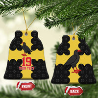 Custom Flintshire Wales Ceramic Ornament Coat Of Arms with Heraldic Flag - Wonder Print Shop