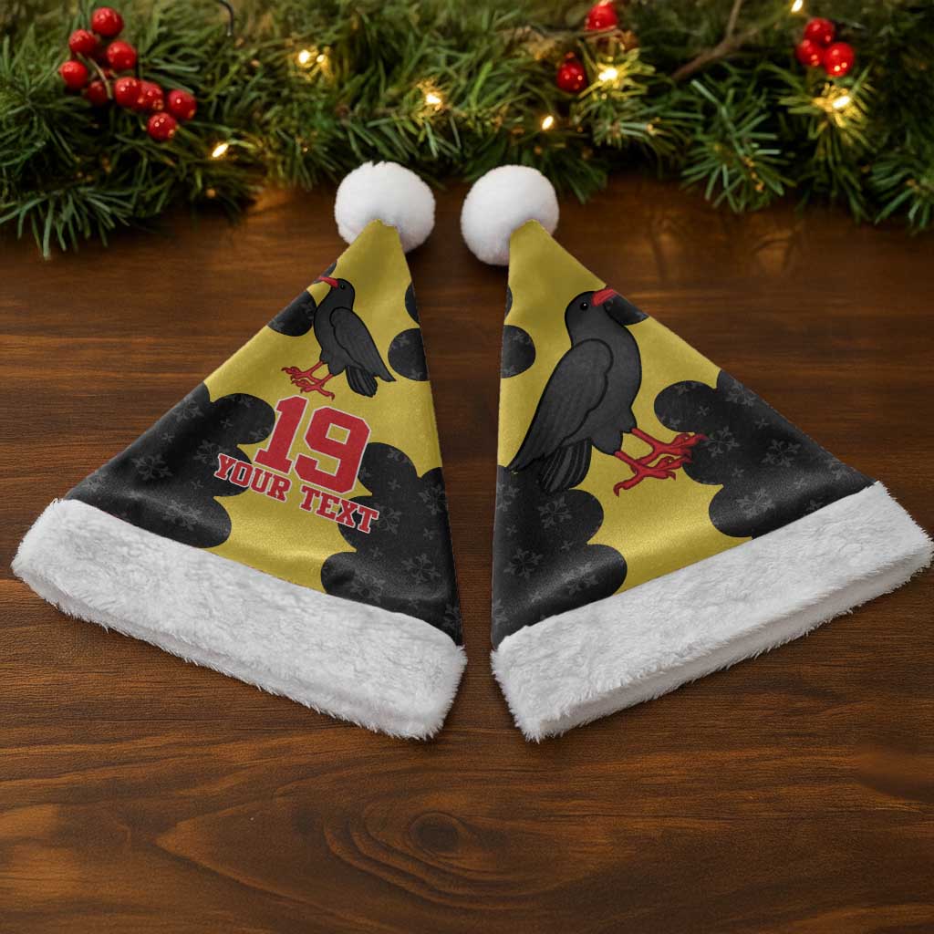 Custom Flintshire Wales Christmas Santa Hat Coat Of Arms with Heraldic Flag - Wonder Print Shop