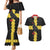 Custom Flintshire Wales Couples Matching Mermaid Dress and Hawaiian Shirt Coat Of Arms with Heraldic Flag - Wonder Print Shop