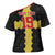 Custom Flintshire Wales Cross Shoulder Shirt Coat Of Arms with Heraldic Flag - Wonder Print Shop