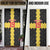 Custom Flintshire Wales Door Cover Coat Of Arms with Heraldic Flag - Wonder Print Shop