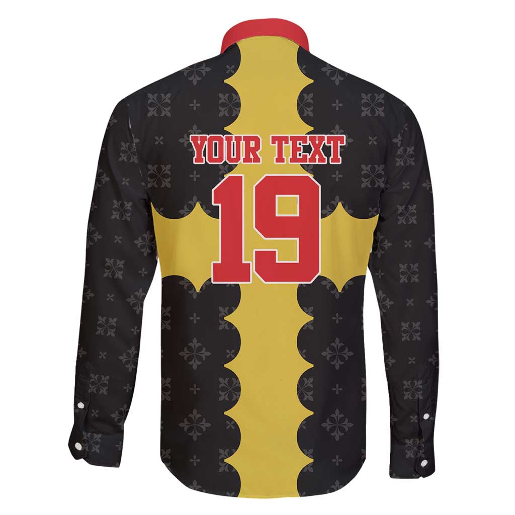 Custom Flintshire Wales Family Matching Long Sleeve Bodycon Dress and Hawaiian Shirt Coat Of Arms with Heraldic Flag - Wonder Print Shop