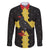 Custom Flintshire Wales Family Matching Off The Shoulder Long Sleeve Dress and Hawaiian Shirt Coat Of Arms with Heraldic Flag - Wonder Print Shop