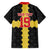 Custom Flintshire Wales Family Matching Puletasi and Hawaiian Shirt Coat Of Arms with Heraldic Flag - Wonder Print Shop
