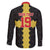 Custom Flintshire Wales Family Matching Puletasi and Hawaiian Shirt Coat Of Arms with Heraldic Flag - Wonder Print Shop