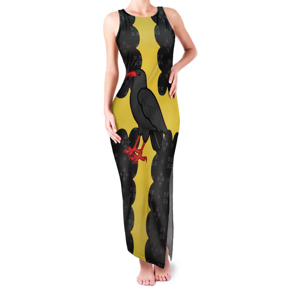 Custom Flintshire Wales Family Matching Tank Maxi Dress and Hawaiian Shirt Coat Of Arms with Heraldic Flag - Wonder Print Shop