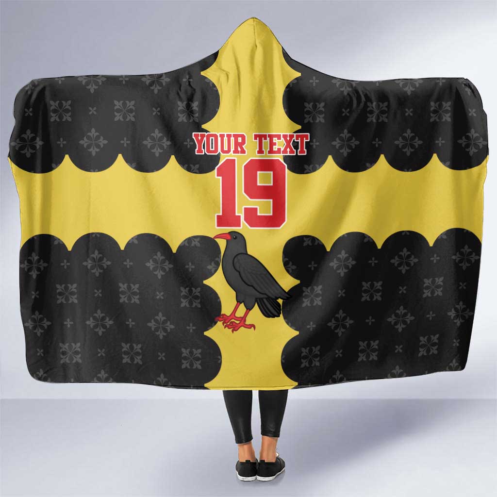 Custom Flintshire Wales Hooded Blanket Coat Of Arms with Heraldic Flag - Wonder Print Shop