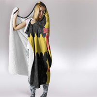 Custom Flintshire Wales Hooded Blanket Coat Of Arms with Heraldic Flag - Wonder Print Shop