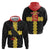 Custom Flintshire Wales Hoodie Coat Of Arms with Heraldic Flag - Wonder Print Shop