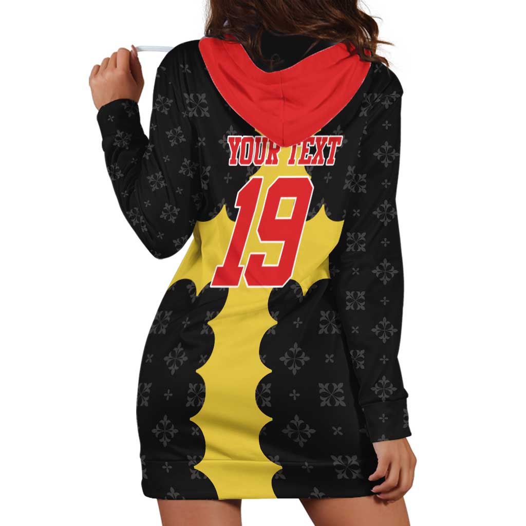 Custom Flintshire Wales Hoodie Dress Coat Of Arms with Heraldic Flag - Wonder Print Shop