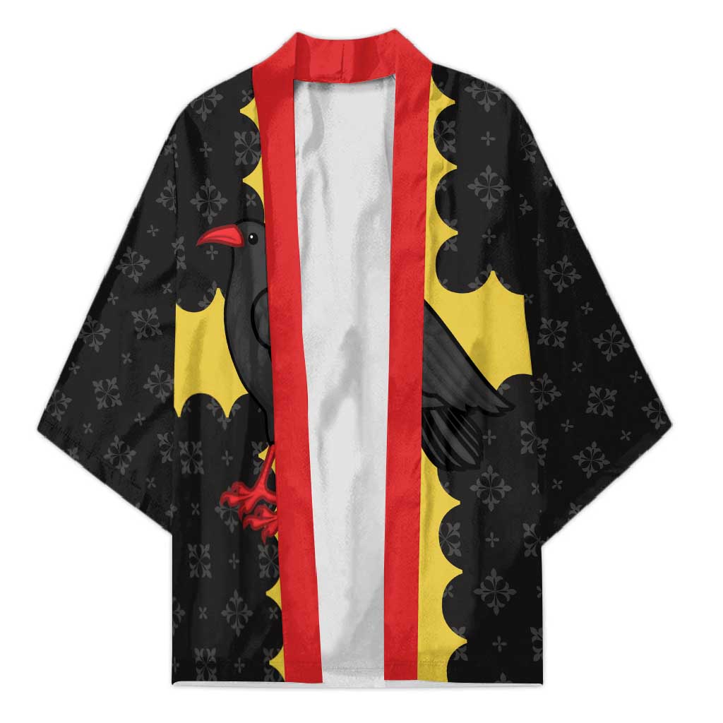 Custom Flintshire Wales Kimono Coat Of Arms with Heraldic Flag - Wonder Print Shop