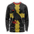 Custom Flintshire Wales Long Sleeve Shirt Coat Of Arms with Heraldic Flag - Wonder Print Shop