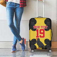 Custom Flintshire Wales Luggage Cover Coat Of Arms with Heraldic Flag - Wonder Print Shop