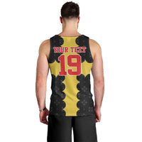 Custom Flintshire Wales Men Tank Top Coat Of Arms with Heraldic Flag - Wonder Print Shop