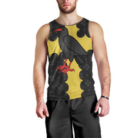 Custom Flintshire Wales Men Tank Top Coat Of Arms with Heraldic Flag - Wonder Print Shop