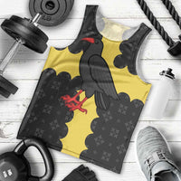 Custom Flintshire Wales Men Tank Top Coat Of Arms with Heraldic Flag - Wonder Print Shop