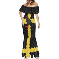 Custom Flintshire Wales Mermaid Dress Coat Of Arms with Heraldic Flag - Wonder Print Shop