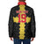 Custom Flintshire Wales Padded Jacket Coat Of Arms with Heraldic Flag - Wonder Print Shop