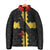 Custom Flintshire Wales Padded Jacket Coat Of Arms with Heraldic Flag - Wonder Print Shop
