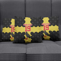 Custom Flintshire Wales Pillow Cover Coat Of Arms with Heraldic Flag - Wonder Print Shop